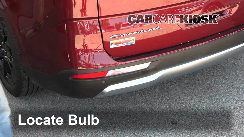2022 Kia Carnival SX 3.5L V6 Éclairage Feux de marche arrière (remplacer une ampoule)